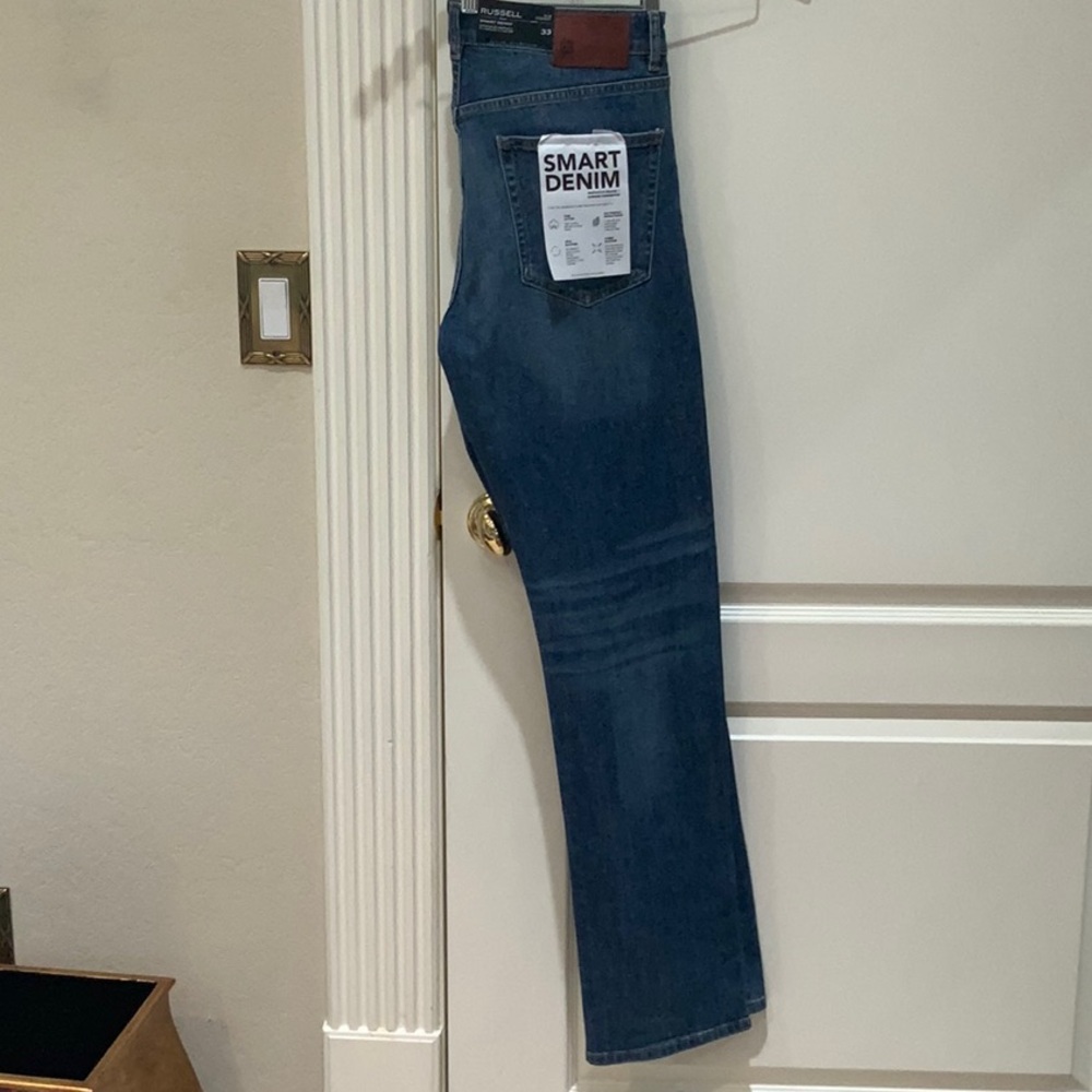 Russell Athletic Blue Straight Jeans Classic Design